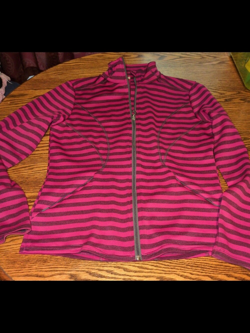 Nils striped zip up jacket
